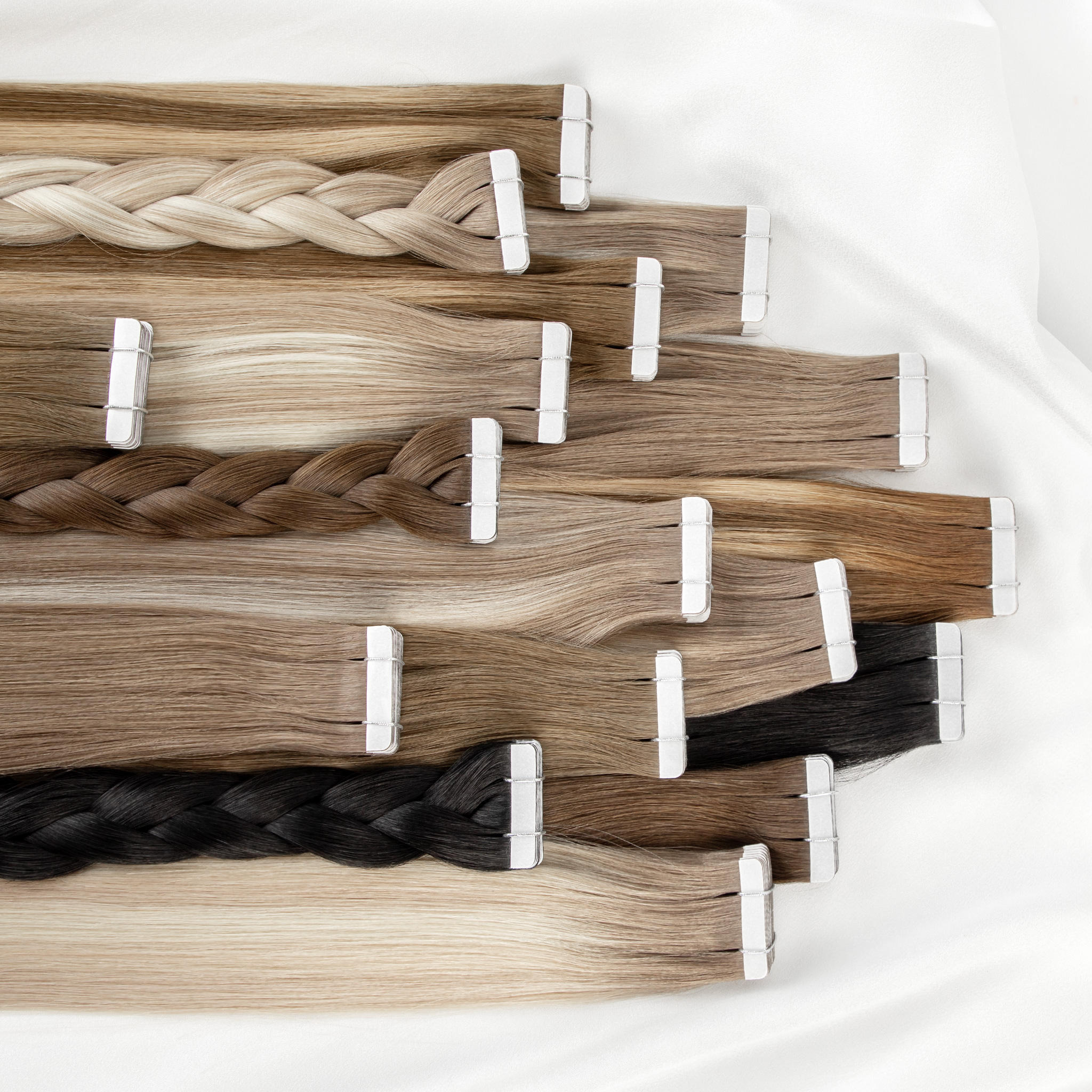 Raw Virgin Cuticle Aligned Tape-In Hair Extensions | Russian Brazilian