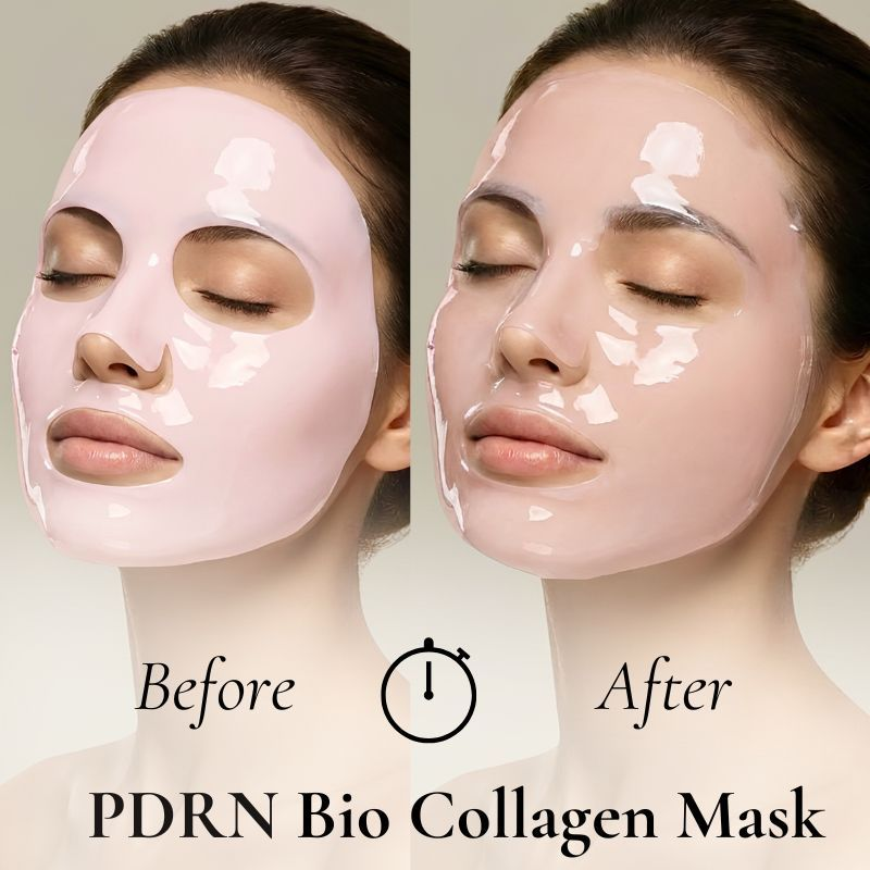 PDRN Bio Collagen Mask before and after comparison