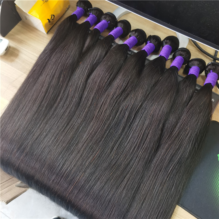 Virgin Brazilian Straight Hair Bundles Natural Black Unprocessed