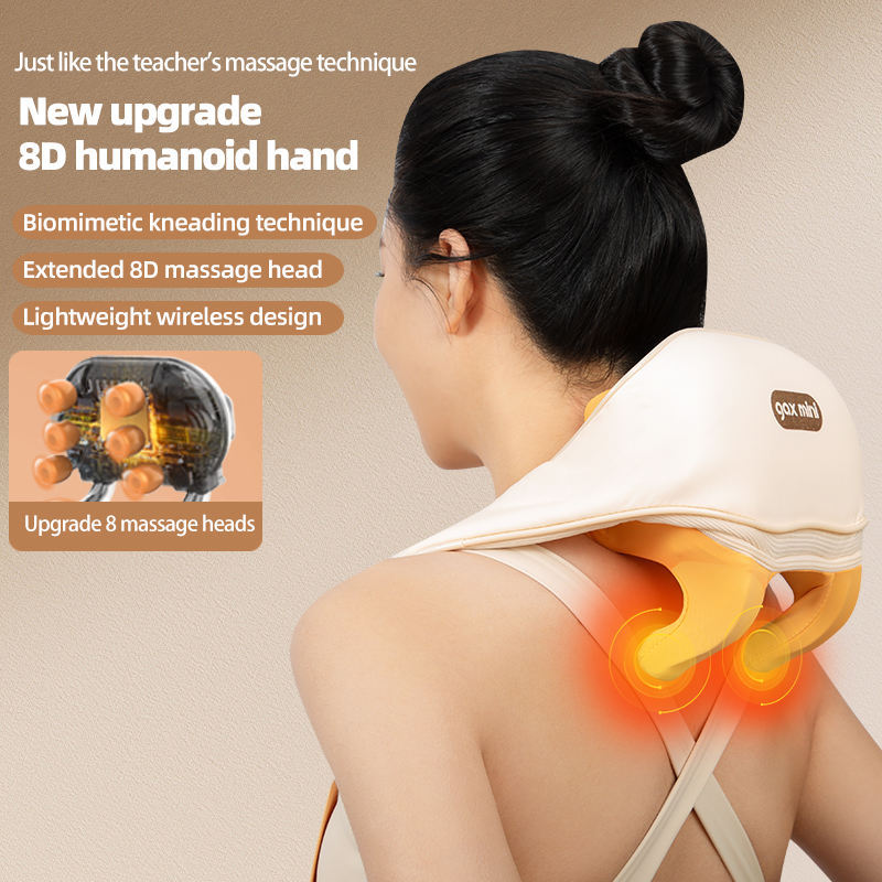 Kingstar heated neck and shoulder massager worn across the shoulders