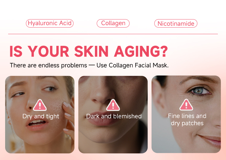 Is your skin aging? Collagen Facial Mask targets dry, blemished and fine line-prone skin