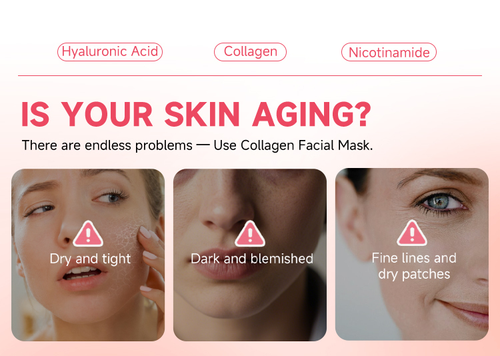 Is your skin aging? Collagen Facial Mask targets dry, blemished and fine line-prone skin