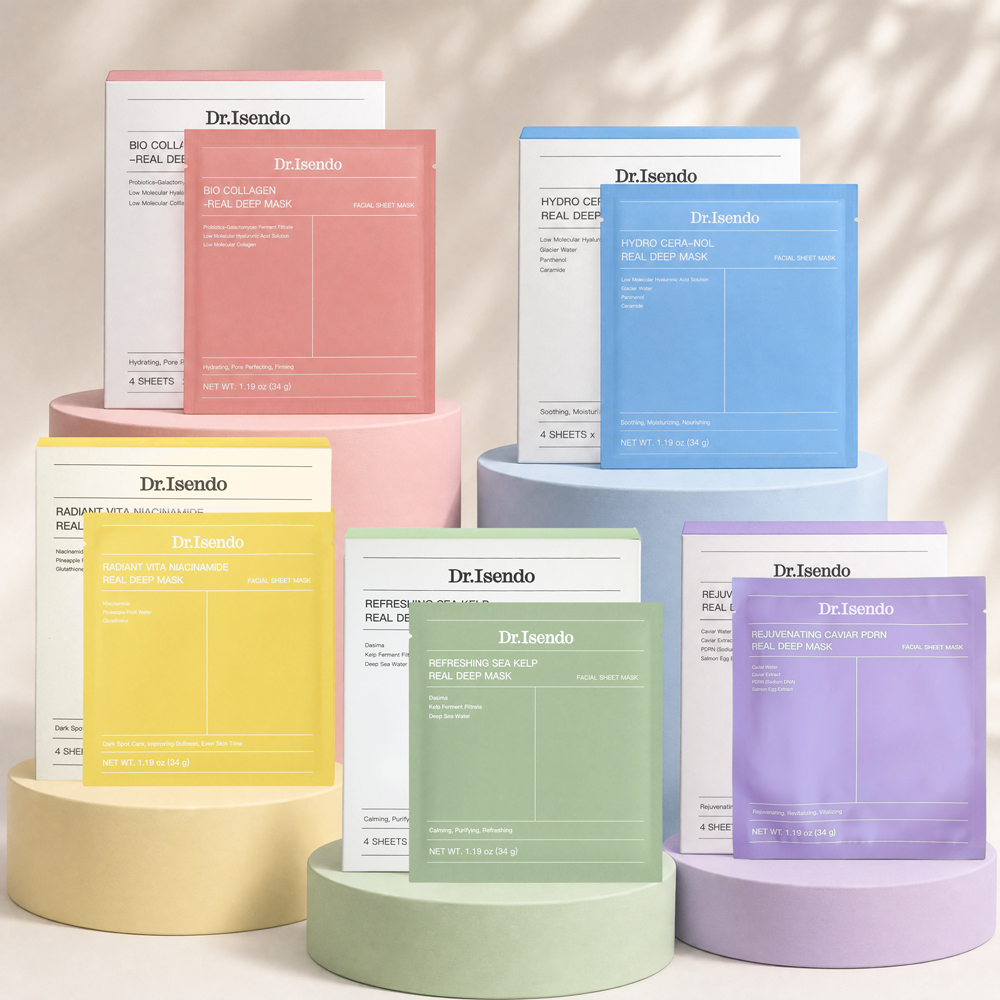 Dr.Isendo Real Deep Mask collection - all 5 varieties
