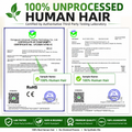 100% Unprocessed Human Hair Lab Certified RoHS CE Certified