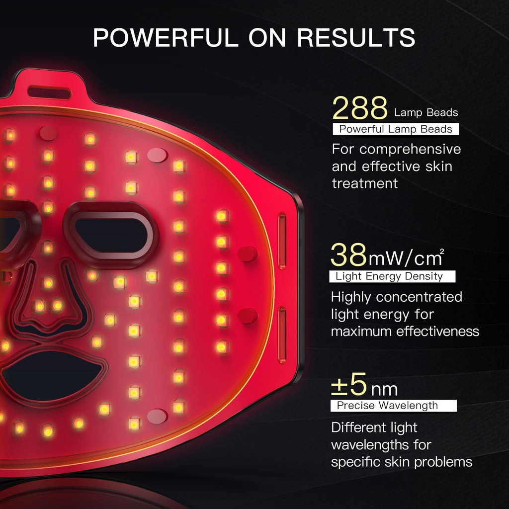 LED Light Therapy Facial Mask | Silicone Skin Rejuvenation